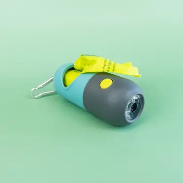 Poop Bag Dispenser with Led Flashlight