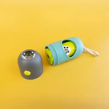Poop Bag Dispenser with Led Flashlight