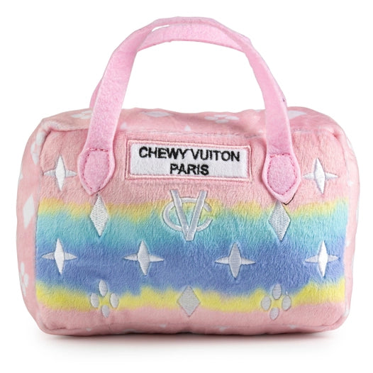 *NEW* Pink Ombre Chewy Vuiton Handbag Squeaker Dog Toy