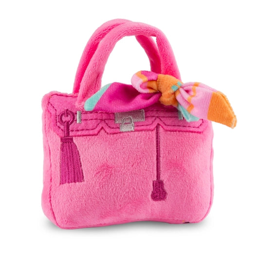 *NEW* Barkin Bag - *Chic Doggie* Pink w/ Scarf Squeaker Dog Toy