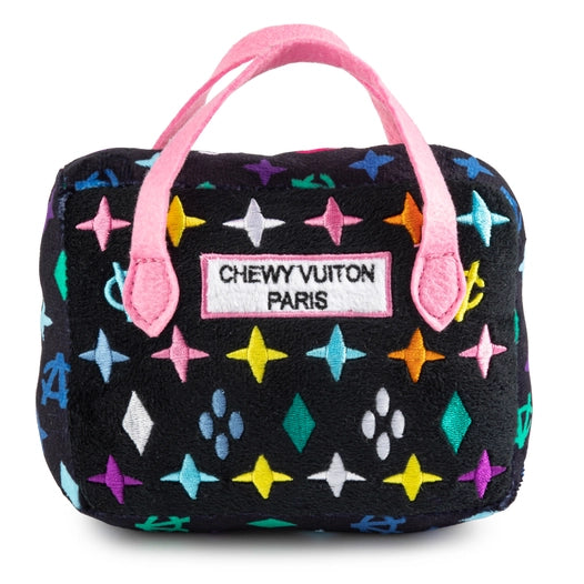 *NEW* Black Monogram Chewy Vuiton Handbag Squeaker Dog Toy