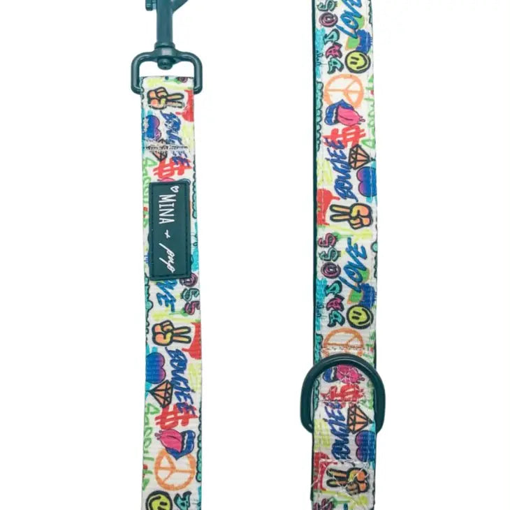 Attitude Collection Graffiti Comfort Dog and Cat Leash 5 FT