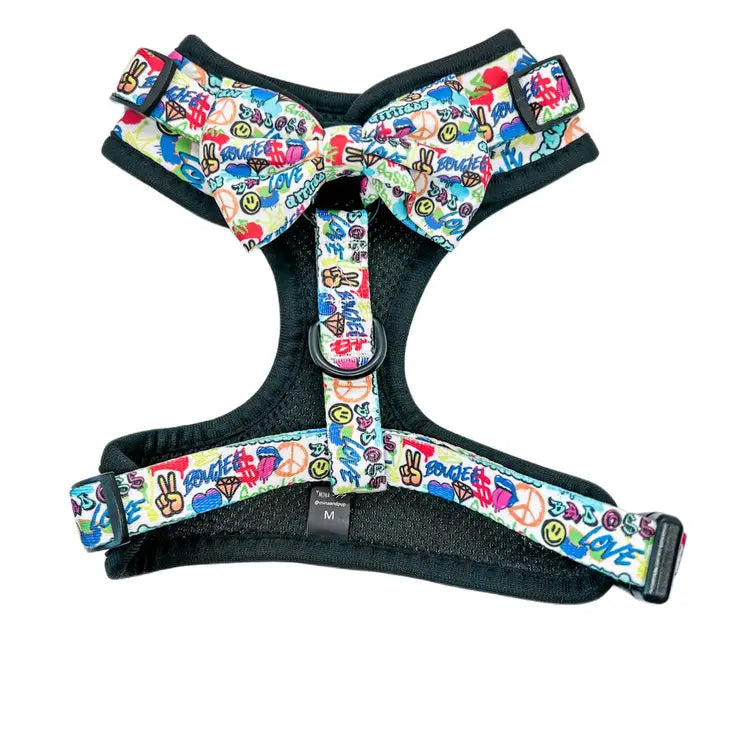 Colorful Graffiti Edition Adjustable Dog Harness