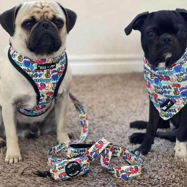 Graffiti Edition Tie On Cooling Bandana For Dogs and Cats